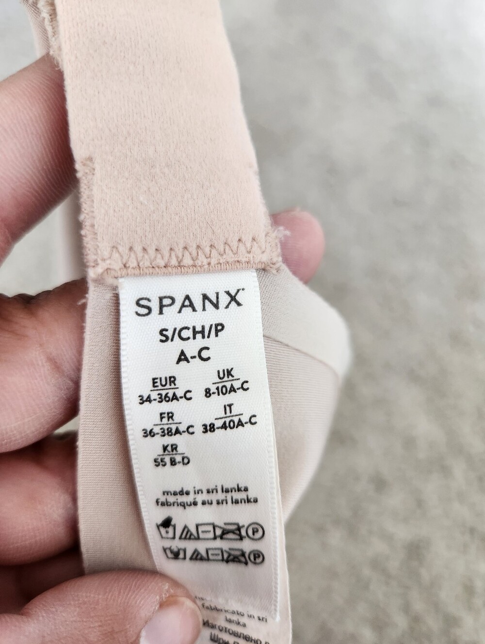 Spanx Sheerflex Fit To You Bra Champagne Beige Size Small A-C Cup - Picture 3 of 5